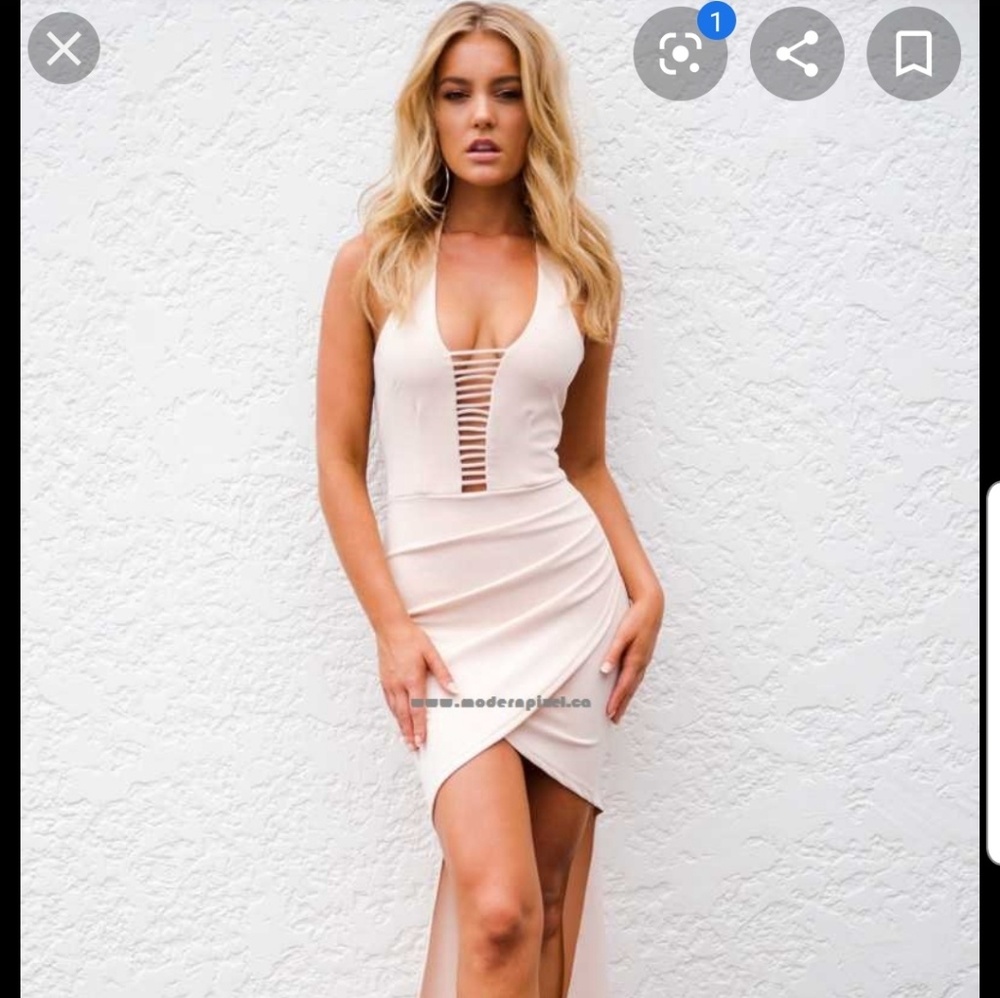 NWT Strappy bodycon halter dress - Picture 7 of 8